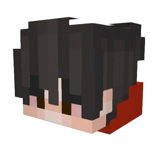 LeTibzz Minecraft avatar head, 3D render