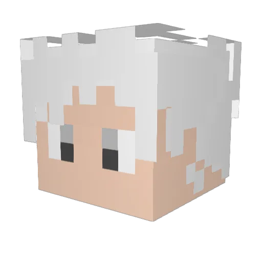 LeTosMan Minecraft avatar head, 3D render