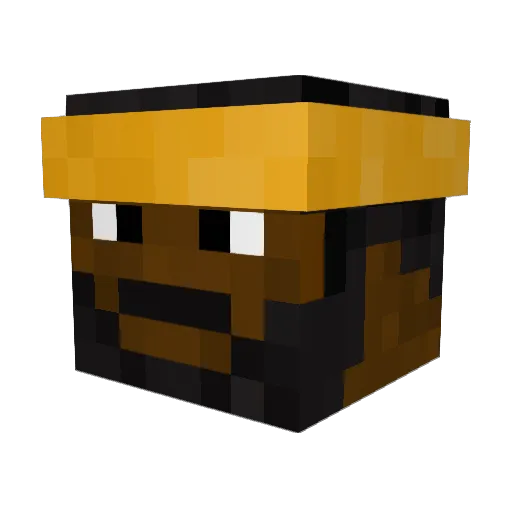 LeTravel Minecraft avatar head, 3D render