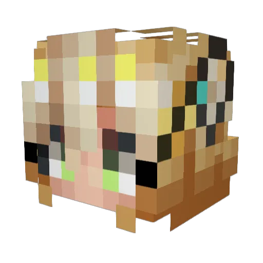 LeTrelle Minecraft avatar head, 3D render