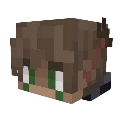LeVi74016 Minecraft avatar head, 3D render