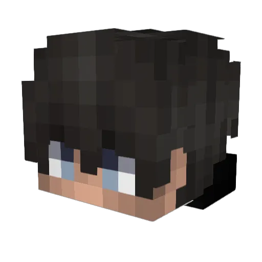 LeVizion2 Minecraft avatar head, 3D render