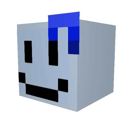 LeVraiAlexis Minecraft avatar head, 3D render