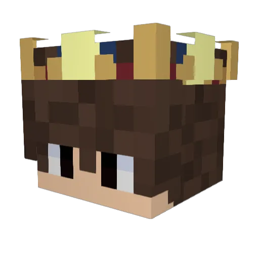 LeWis_Spaghetti Minecraft avatar head, 3D render