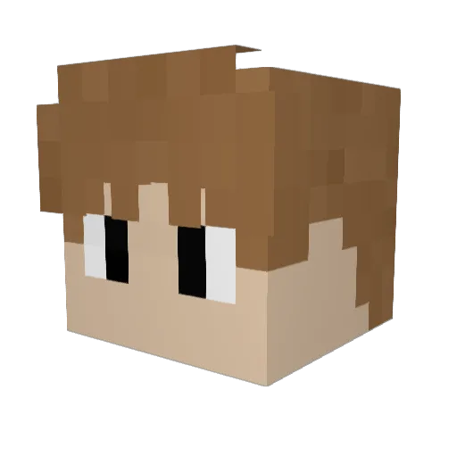 LeXianGWX Minecraft avatar head, 3D render