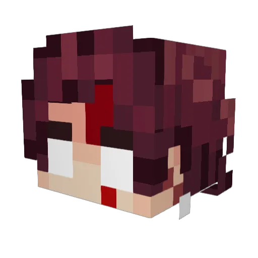 LeYshiro Minecraft avatar head, 3D render
