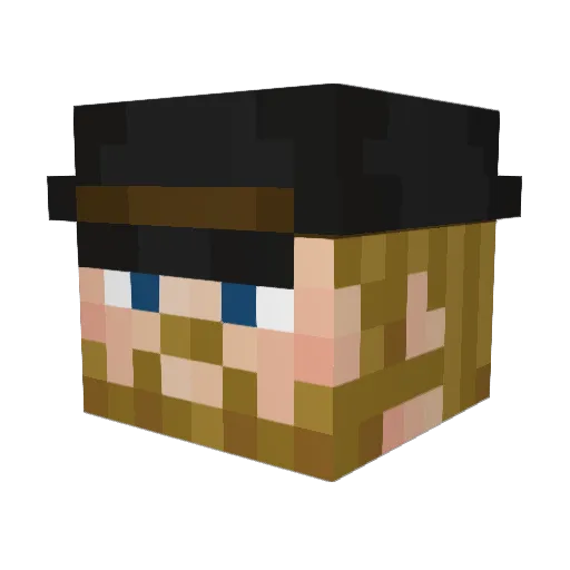 Le_Byon Minecraft avatar head, 3D render