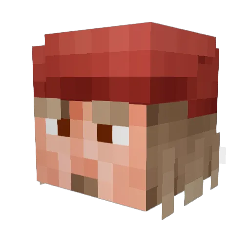 Le_Char Minecraft avatar head, 3D render