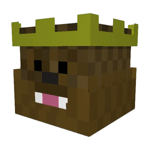 Le_Choub Minecraft avatar head, 3D render