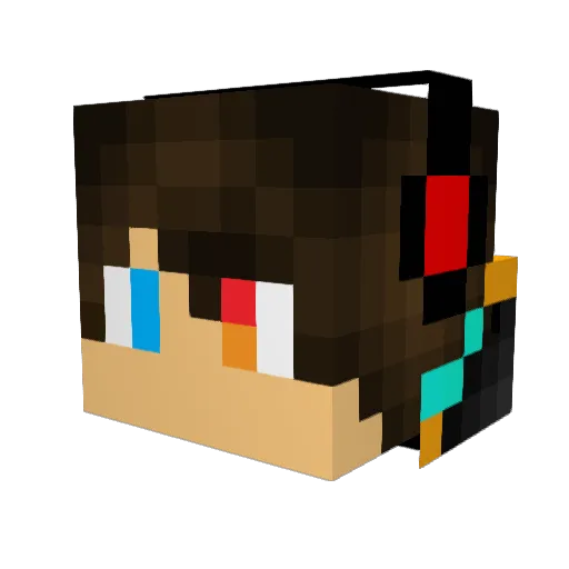 Le_Cooon Minecraft avatar head, 3D render