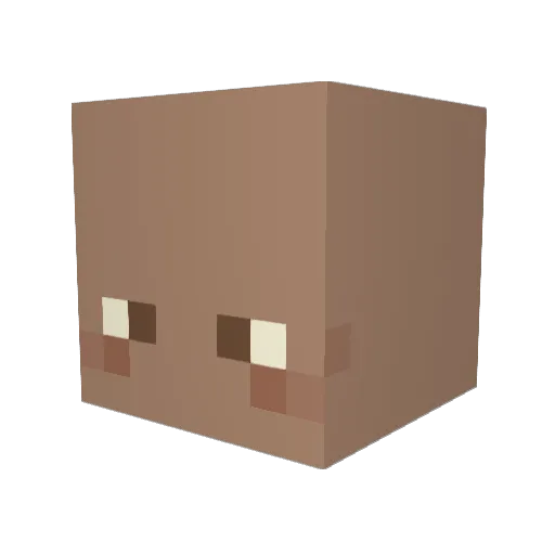 Le_Gate Minecraft avatar head, 3D render