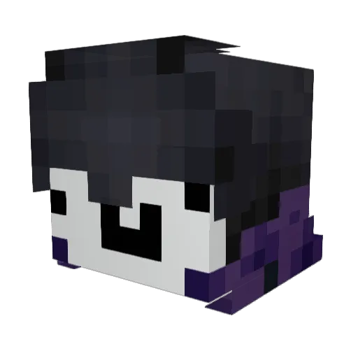 Le_Gh0st Minecraft avatar head, 3D render