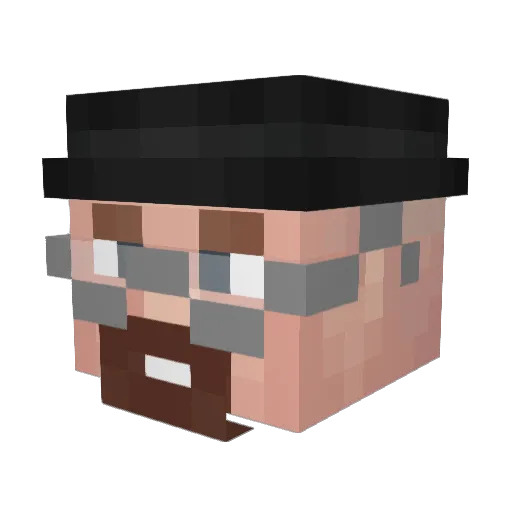 Le_Jonicorn Minecraft avatar head, 3D render