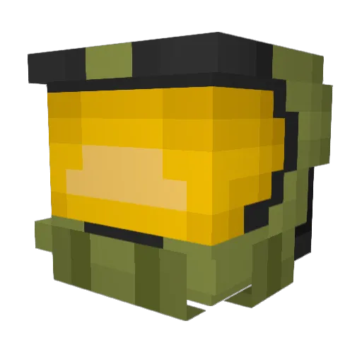 Le_MAJOR Minecraft avatar head, 3D render