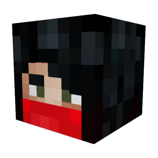 Le_Maestroll Minecraft avatar head, 3D render