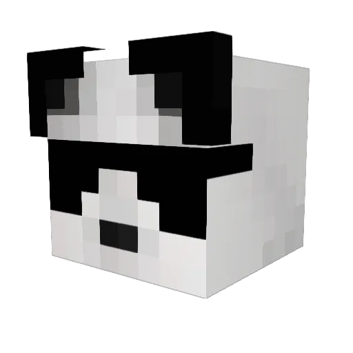 Le_Mixer Minecraft avatar head, 3D render