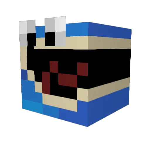 Le_Non Minecraft avatar head, 3D render
