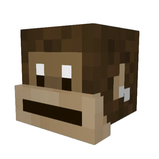 Le_Norman Minecraft avatar head, 3D render