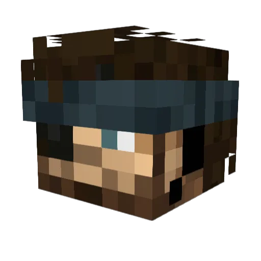 Le_Pol Minecraft avatar head, 3D render
