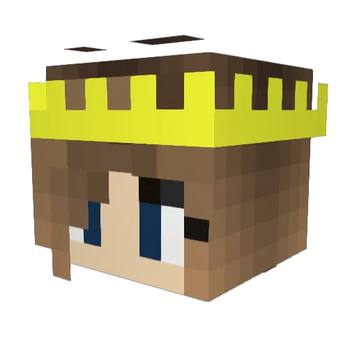 Le_Queen Minecraft avatar head, 3D render