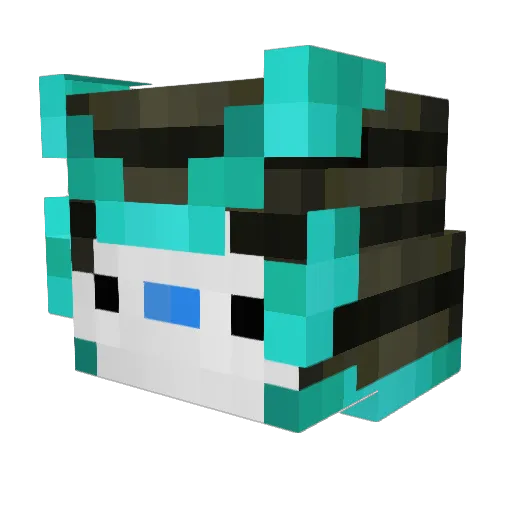 Le_Rams Minecraft avatar head, 3D render