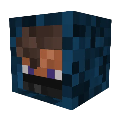 Le_Roy_Franc Minecraft avatar head, 3D render