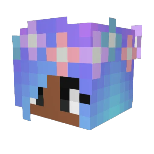 Le_Sabina Minecraft avatar head, 3D render