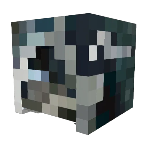 Le_Shrub Minecraft avatar head, 3D render