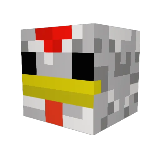 Le_Sunflower Minecraft avatar head, 3D render