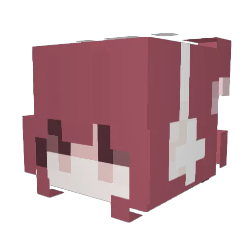 Le_TPWK Minecraft avatar head, 3D render