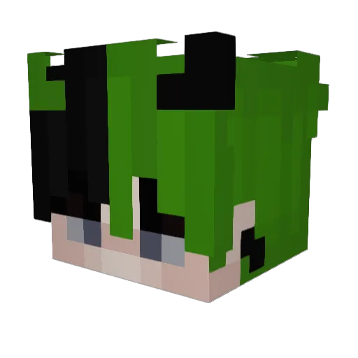Le_Tsuki Minecraft avatar head, 3D render
