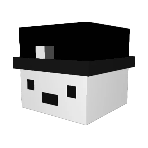 Le_Zede Minecraft avatar head, 3D render