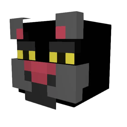 Le_dibri Minecraft avatar head, 3D render