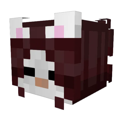 Le_monttea Minecraft avatar head, 3D render