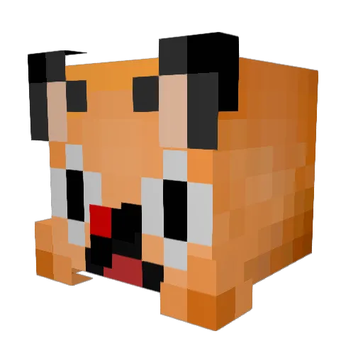 Le_noute Minecraft avatar head, 3D render
