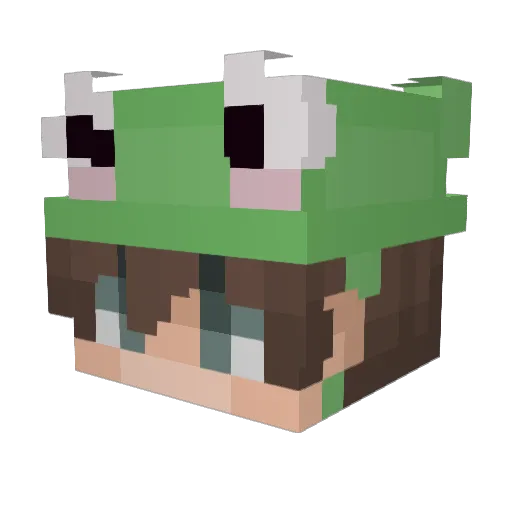 Le_odeon_ Minecraft avatar head, 3D render