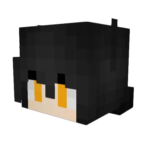 Le_pheon Minecraft avatar head, 3D render
