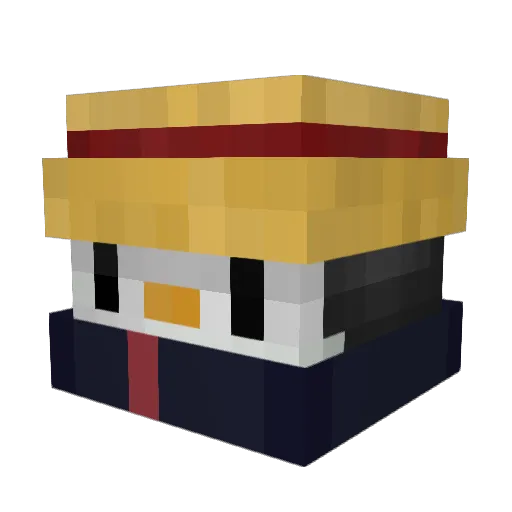 Le_sudien Minecraft avatar head, 3D render