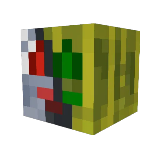 Le_trigger Minecraft avatar head, 3D render