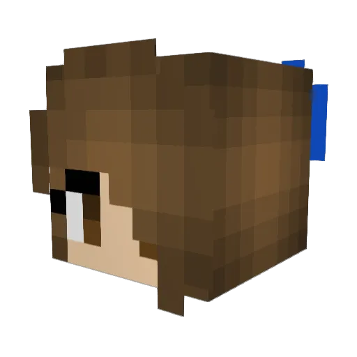 Lea0502 Minecraft avatar head, 3D render