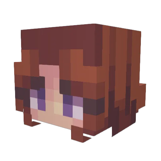 Lea4348 Minecraft avatar head, 3D render
