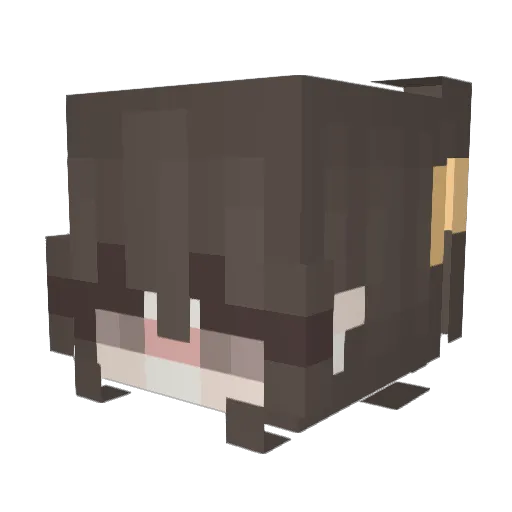 LeaBebe Minecraft avatar head, 3D render