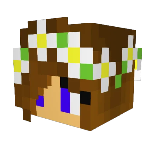 LeaBeth12 Minecraft avatar head, 3D render