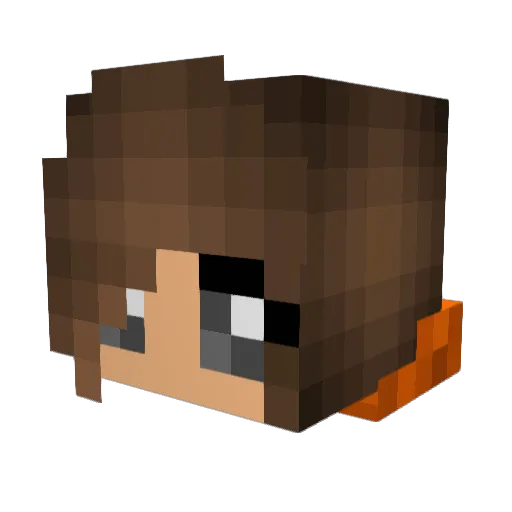 LeaBlea Minecraft avatar head, 3D render