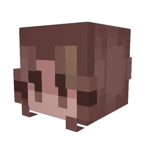LeaBuhu Minecraft avatar head, 3D render