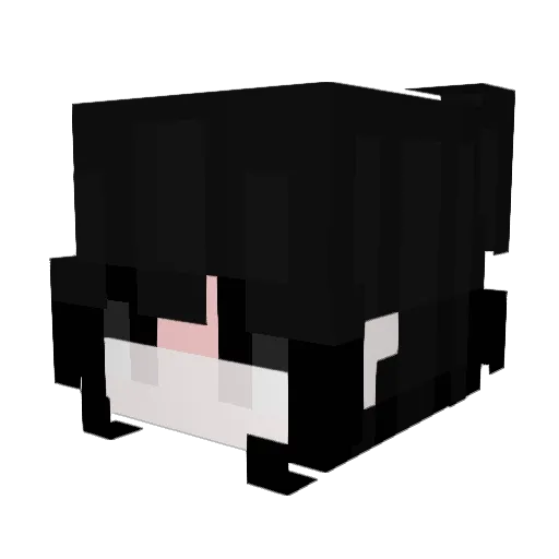 LeaG2015 Minecraft avatar head, 3D render