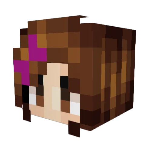LeaST2707 Minecraft avatar head, 3D render
