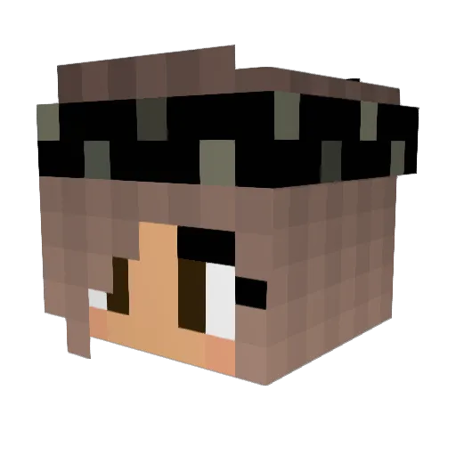 LeaSchewski Minecraft avatar head, 3D render