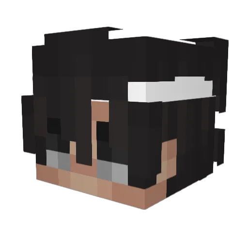 LeaT_T Minecraft avatar head, 3D render
