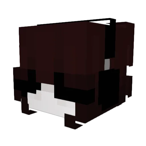 LeaXuX Minecraft avatar head, 3D render